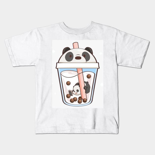 Bubble tea Kids T-Shirt by milicab